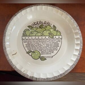 Apple Pie Plate - Country Harvest 1983 Collection
